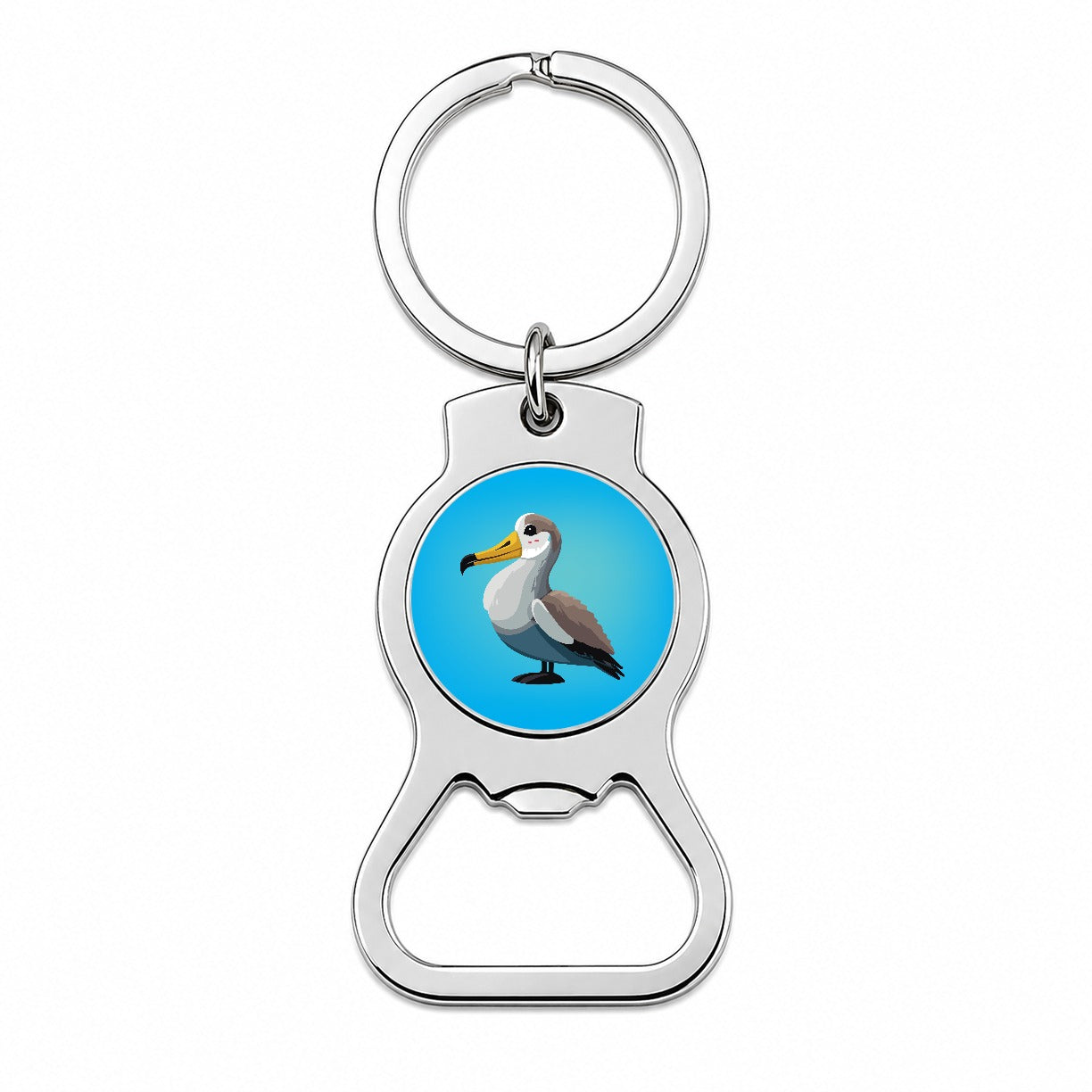 Albatross Bird Bottle Opener Keychain