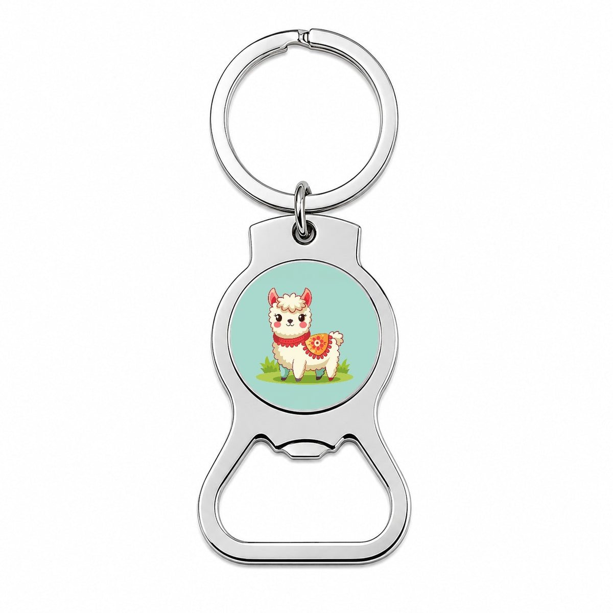 Alpaca Cute Bottle Opener Keychain