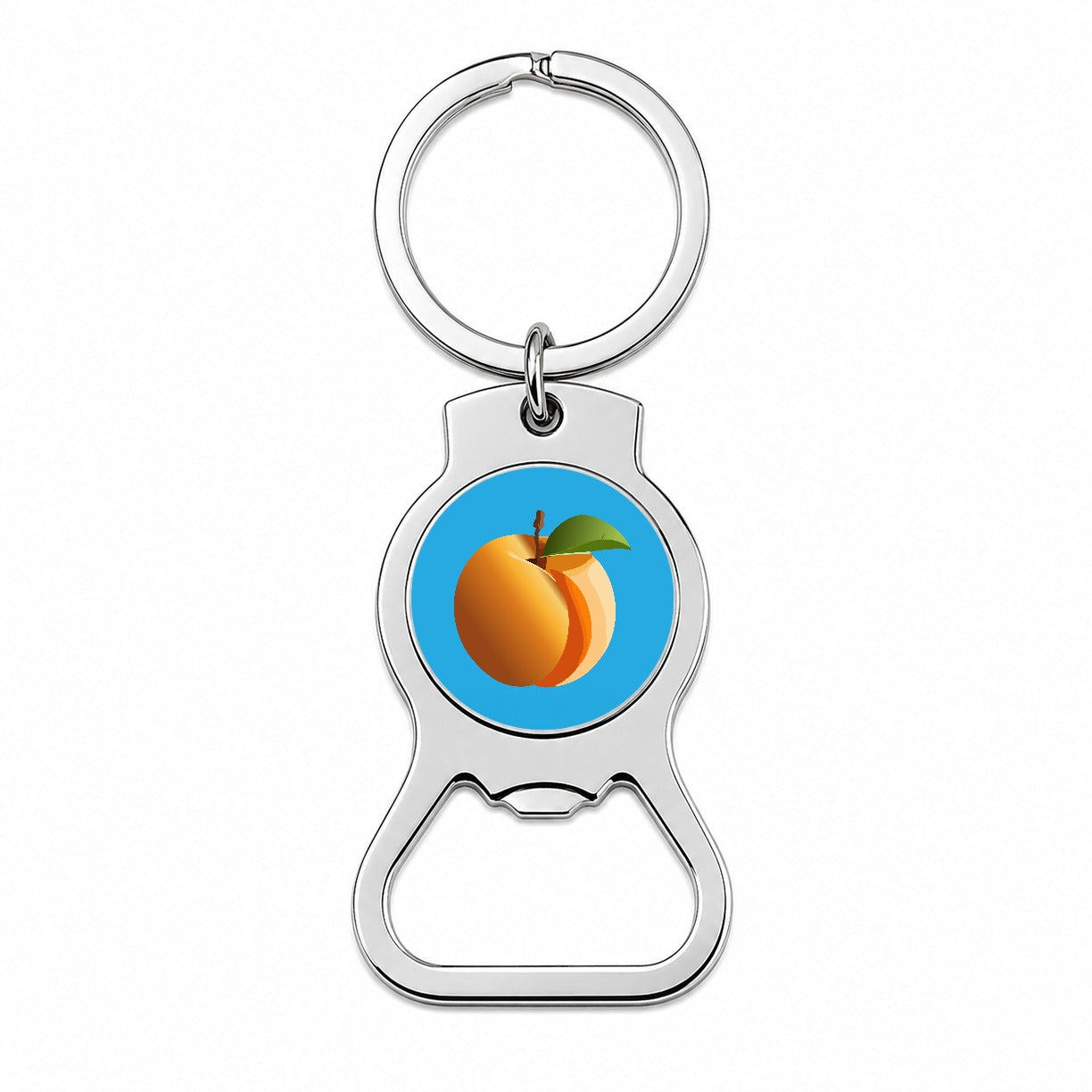 Apricot Fruit Bottle Opener Keychain