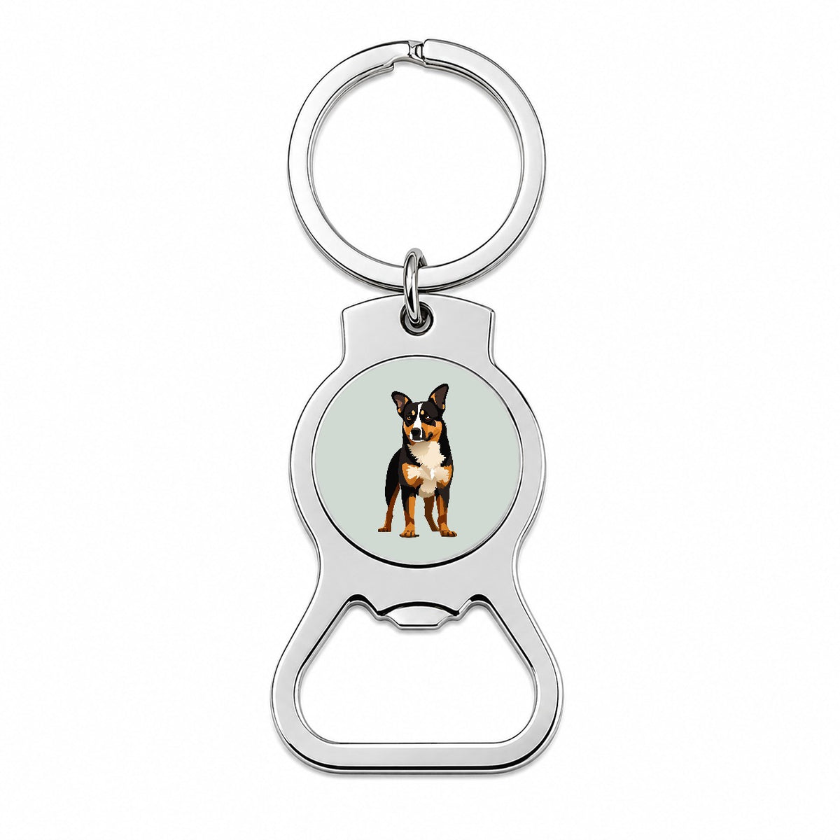 Australian Cattle Dog Standing Bottle Opener Keychain