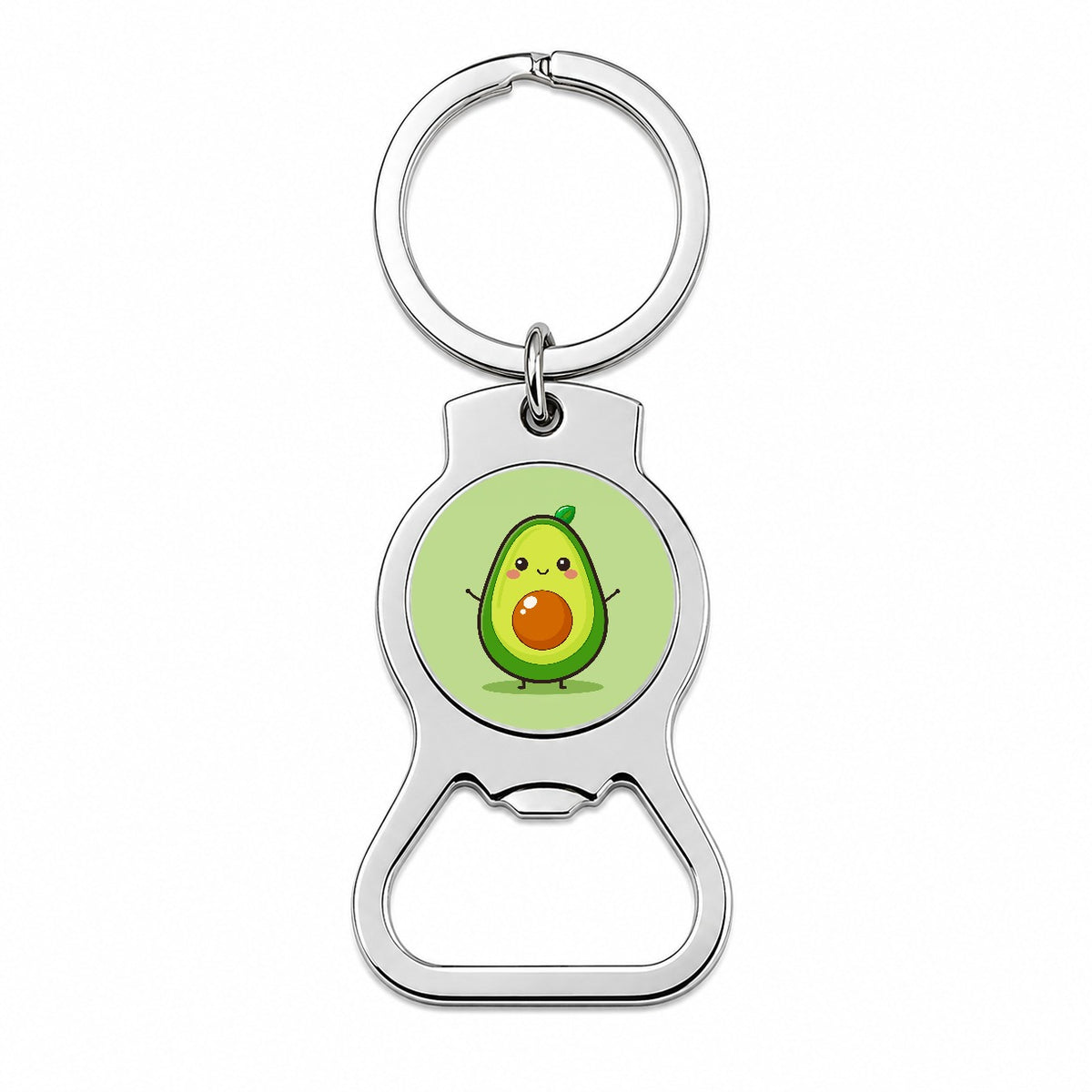 Avocado Cute Bottle Opener Keychain