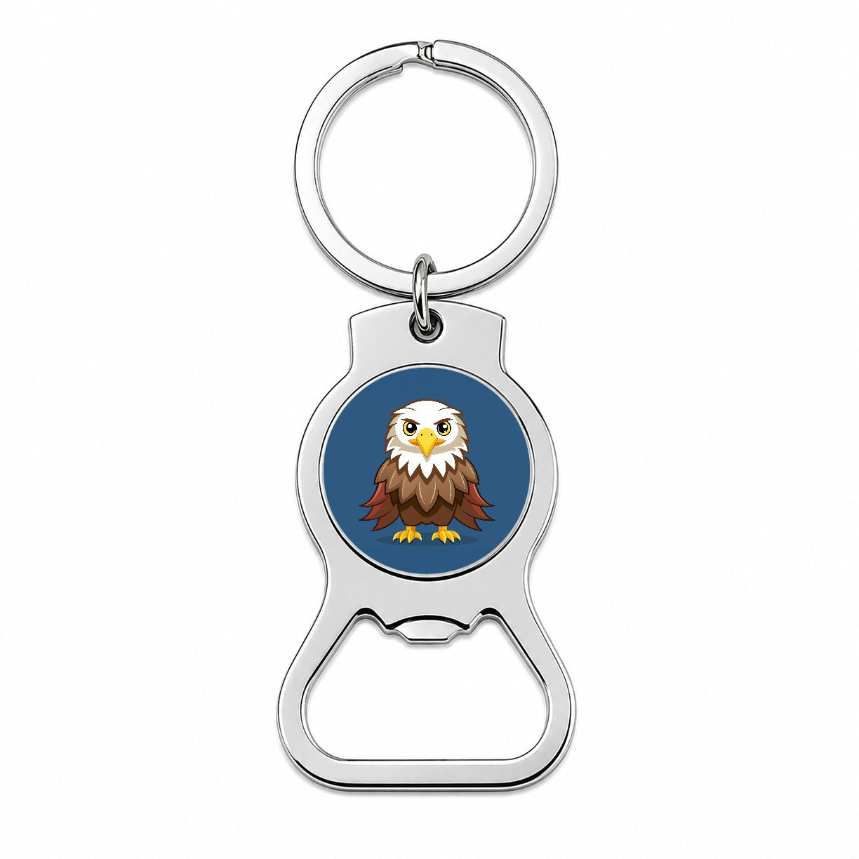 Bald Eagle Bird Cute Bottle Opener Keychain
