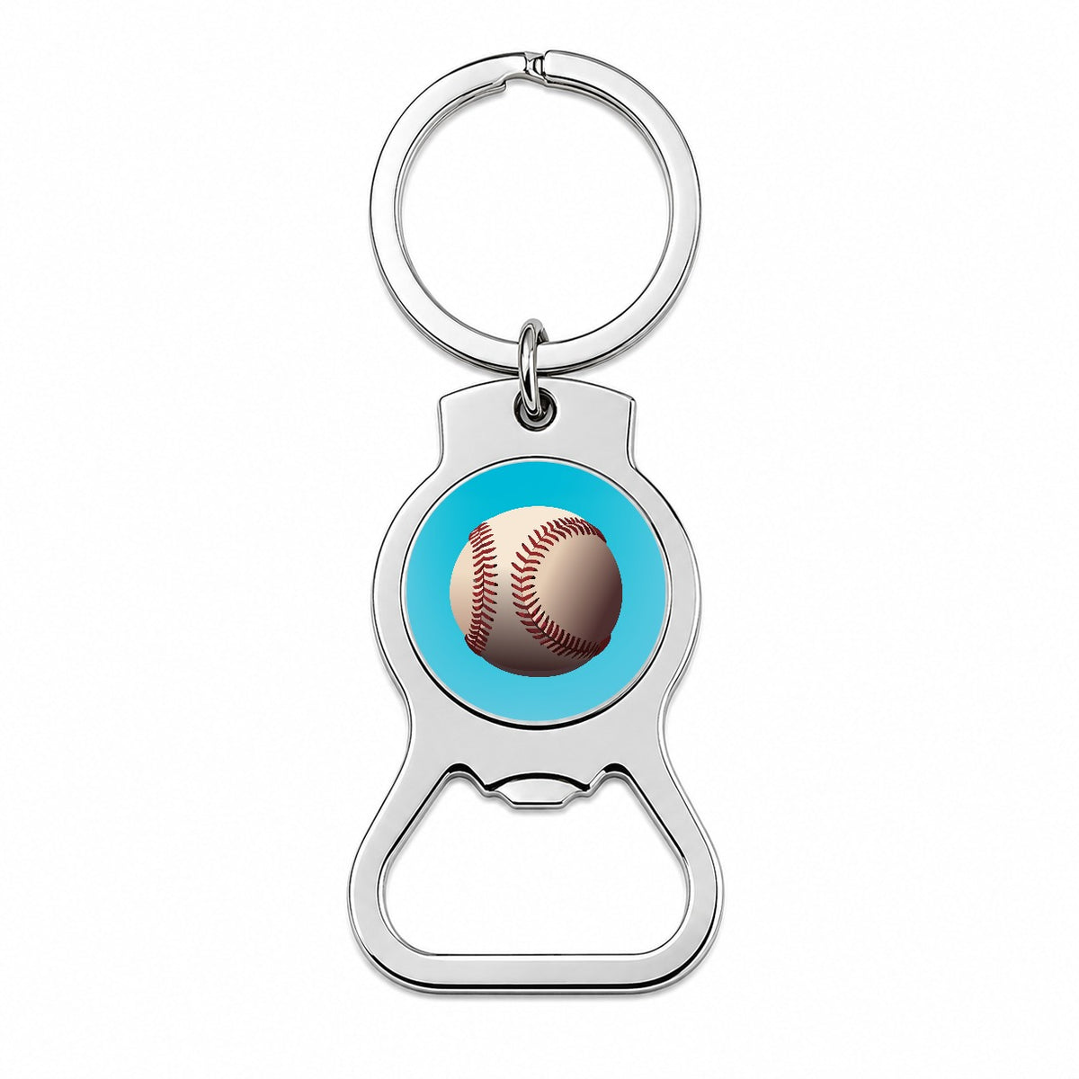 Baseball Base Ball Sport Bottle Opener Keychain