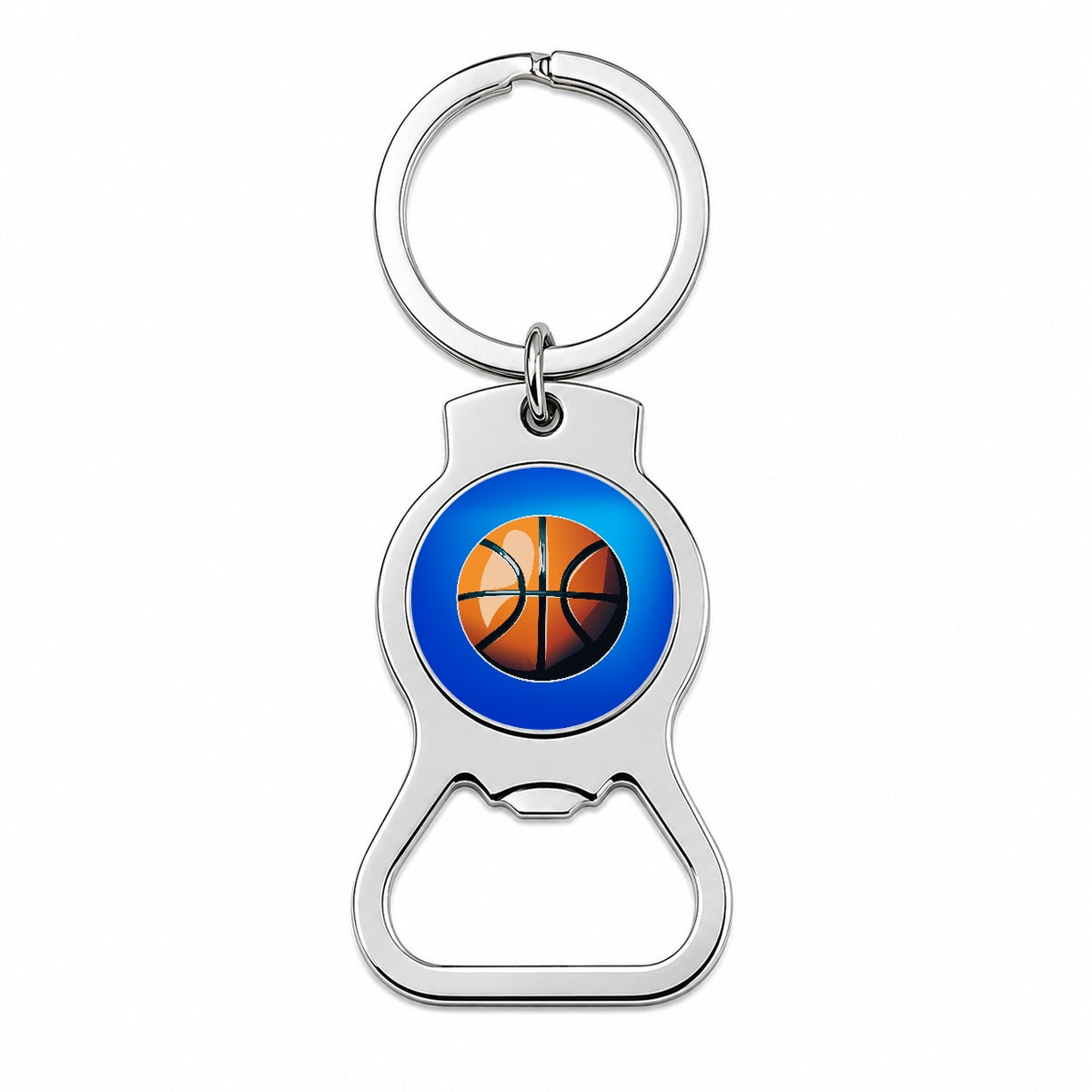 Basketball Sport Bottle Opener Keychain
