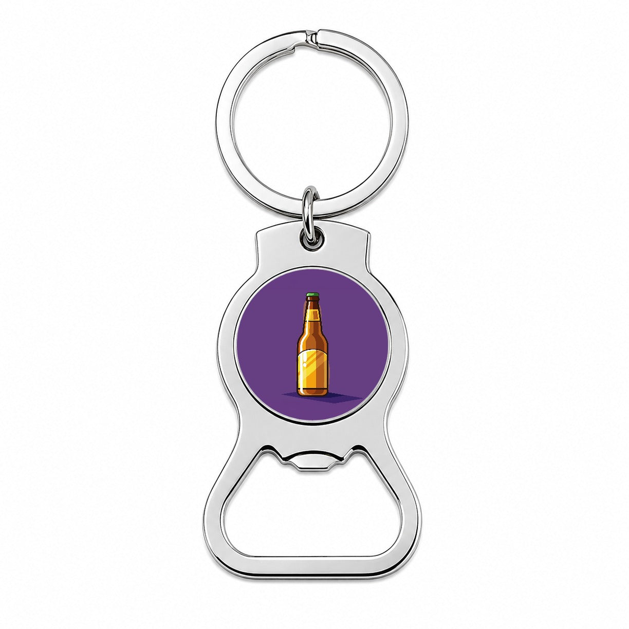 Beer Bottle Bottle Opener Keychain