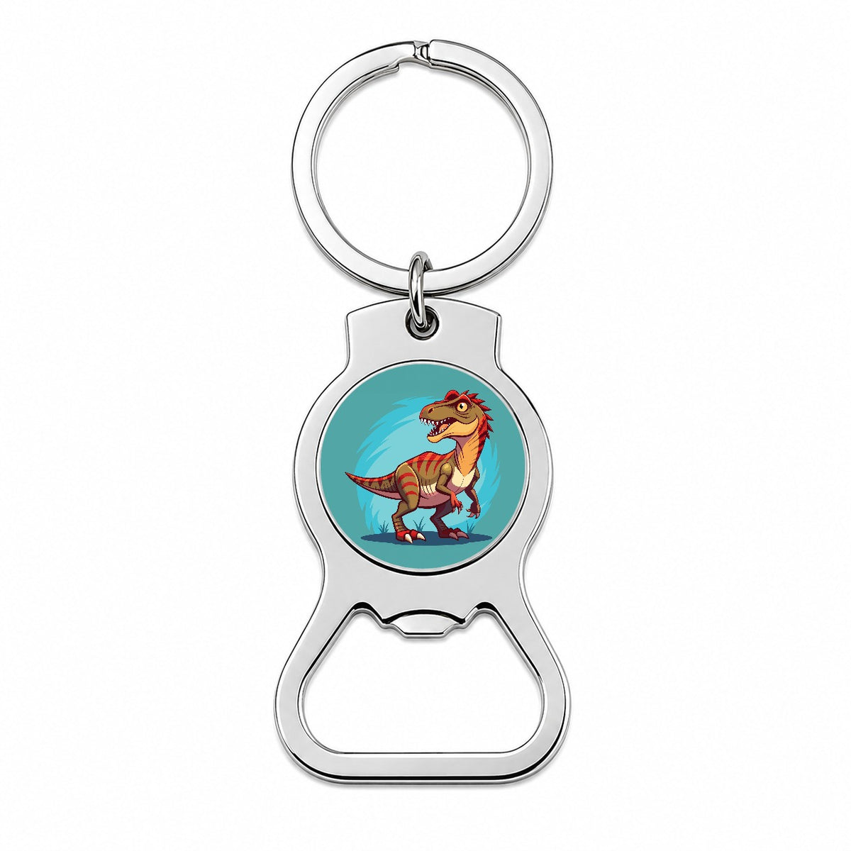 Carnotaurus Dinosaur Bottle Opener Keychain