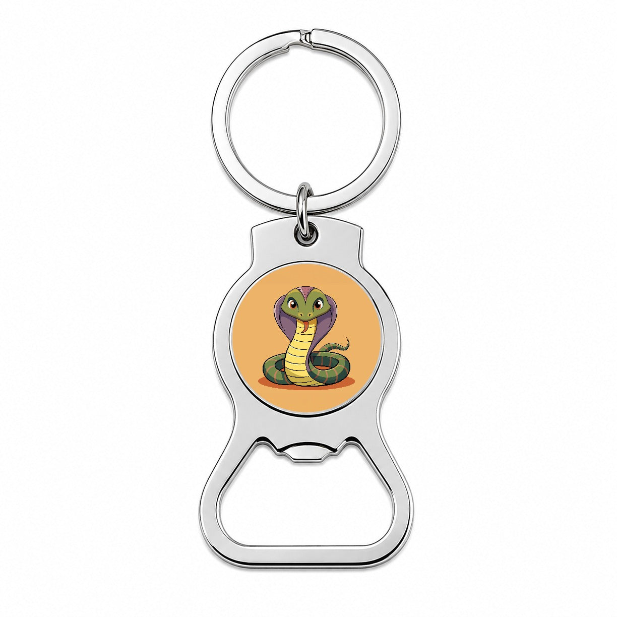 Cobra Snake Cute Bottle Opener Keychain