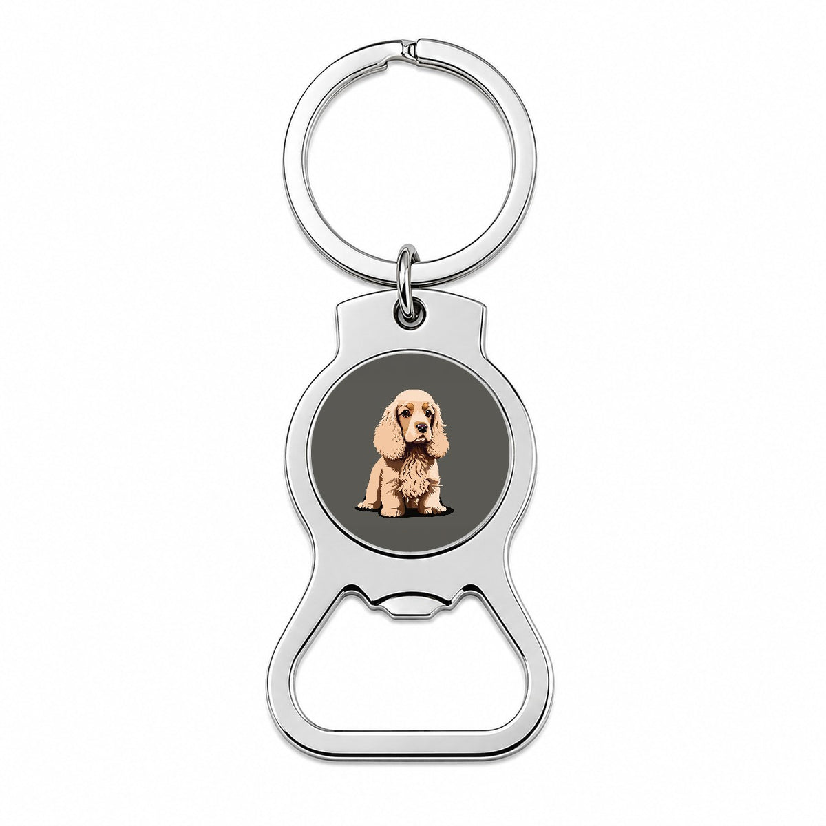 Cocker Spaniel Standing Bottle Opener Keychain