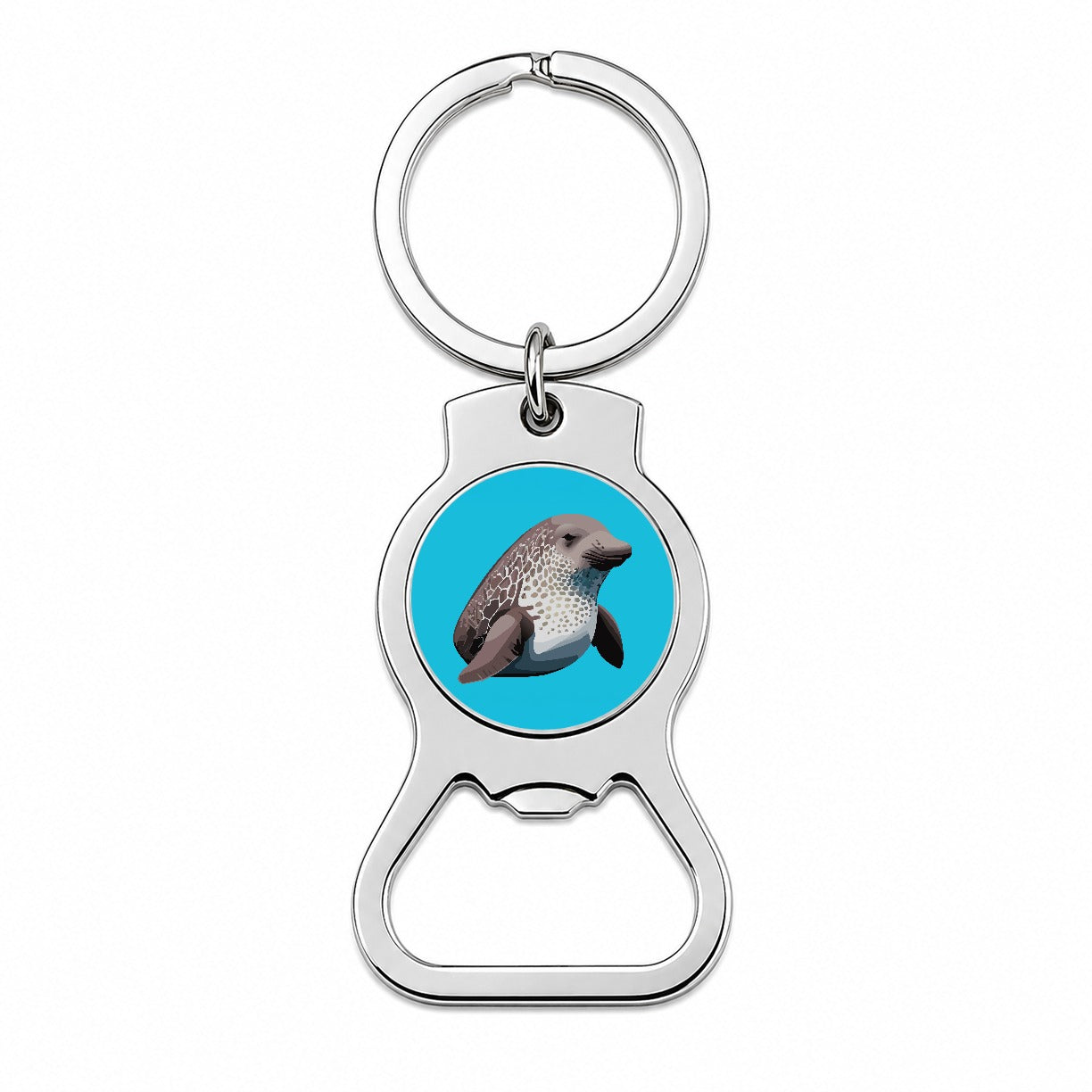Dugong Sea Cow Bottle Opener Keychain