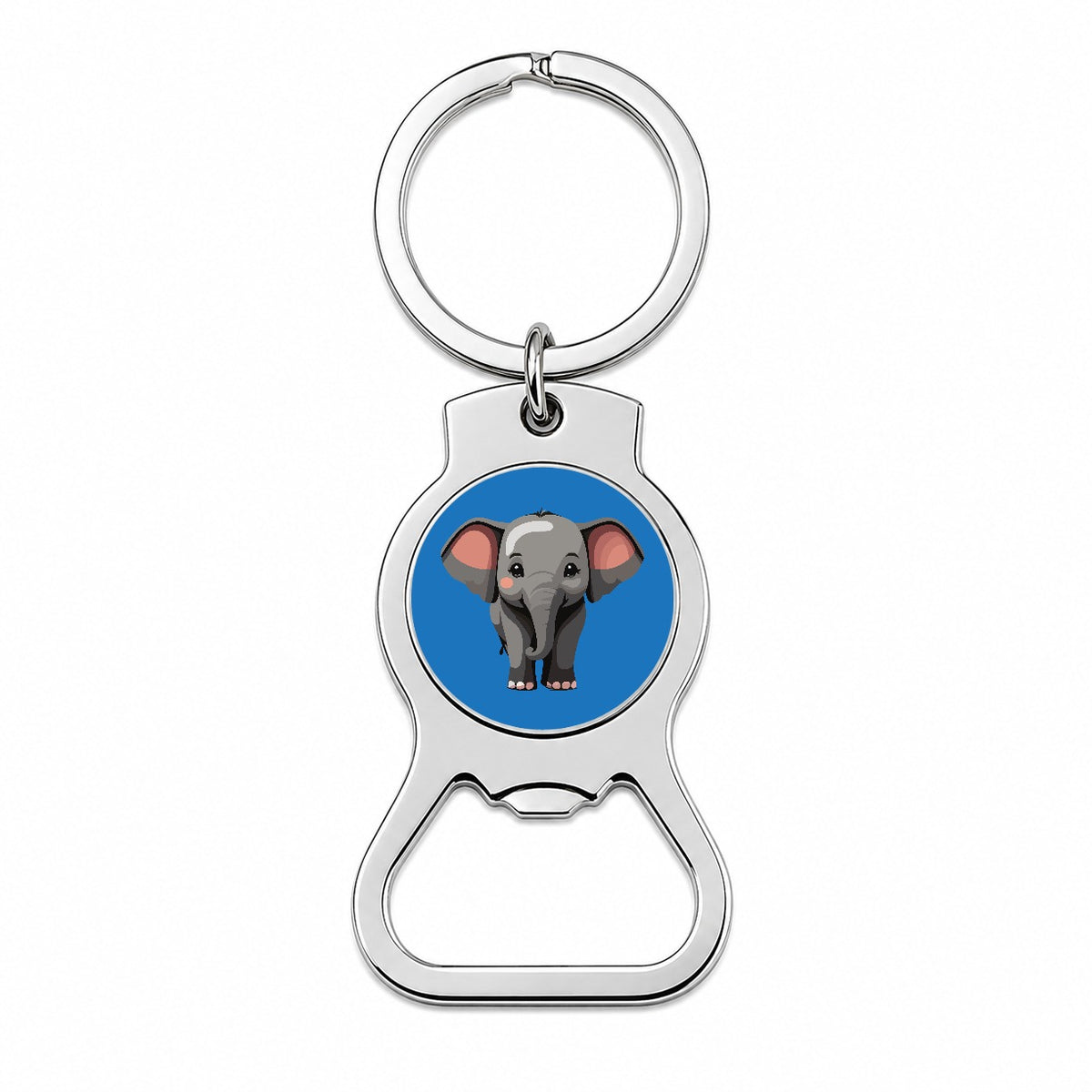 Elephant Cute Standing Bottle Opener Keychain