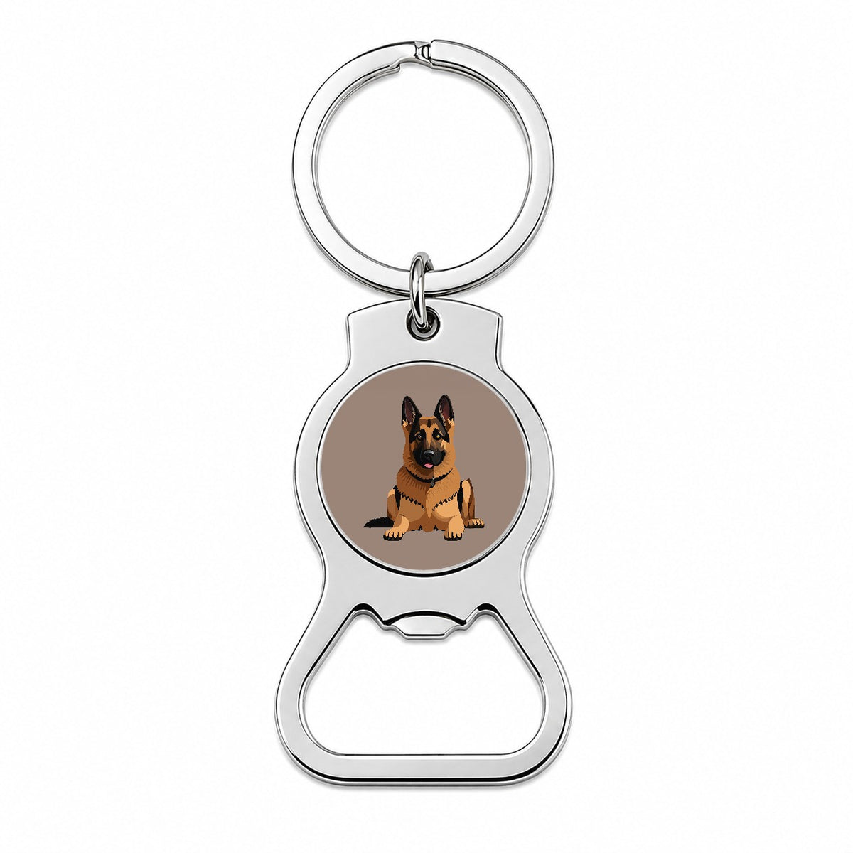 German Shepherd Dog Bottle Opener Keychain