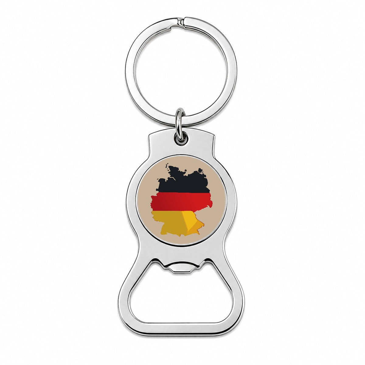 Germany German Flag Country Shape Bottle Opener Keychain