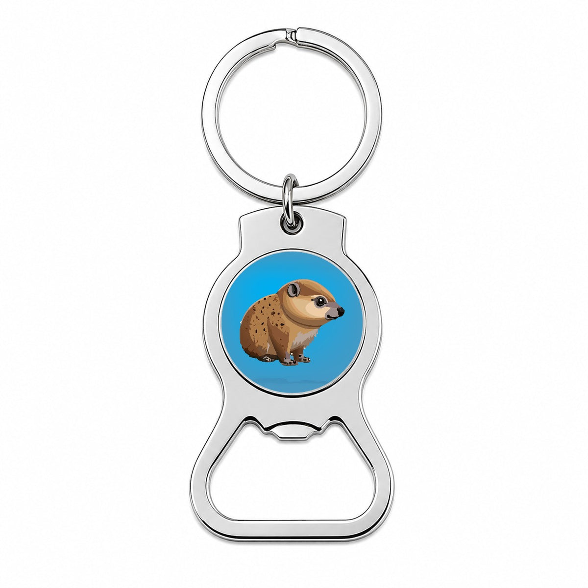 Hyrax Dassie Africa Animal Bottle Opener Keychain