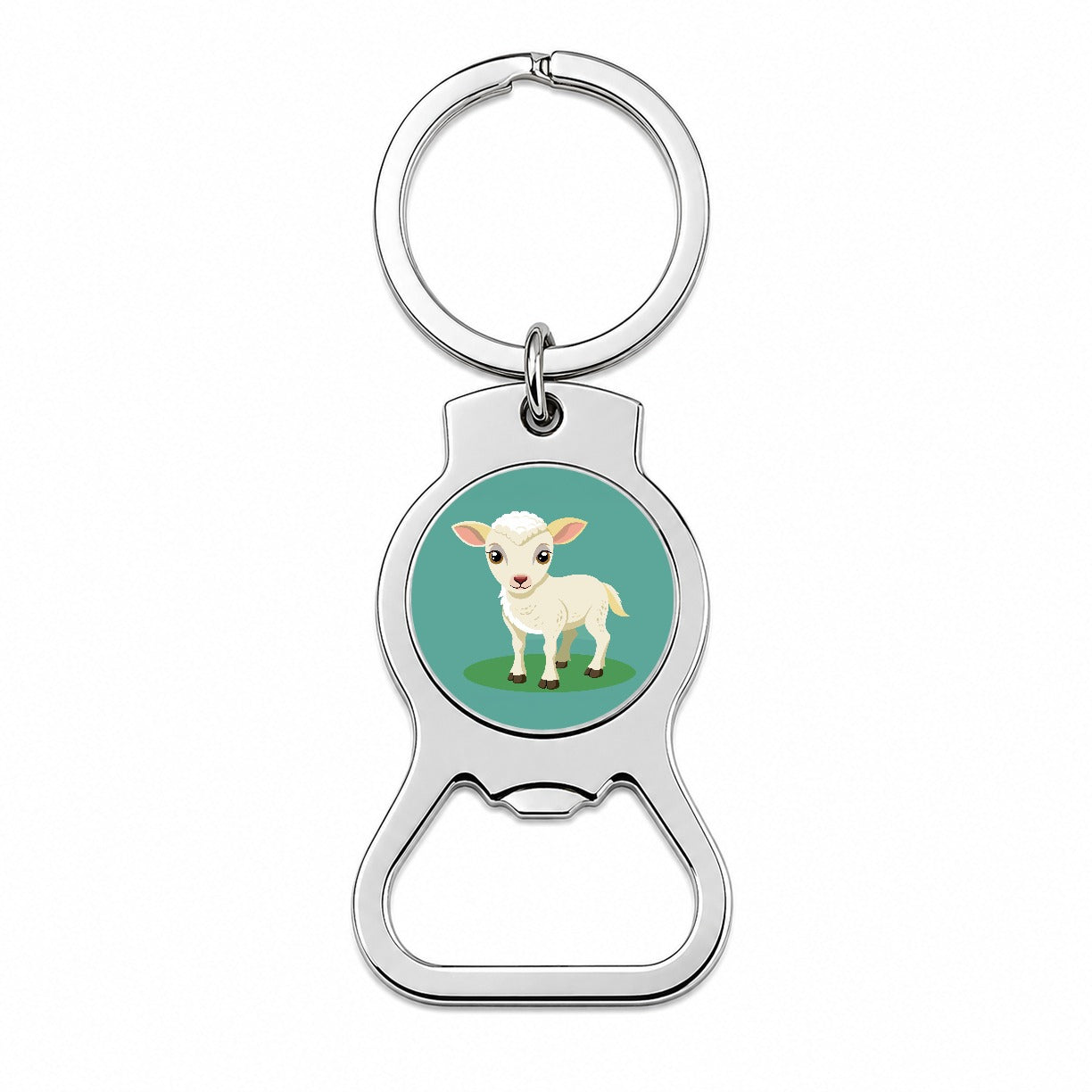 Lamb Baby Cute Bottle Opener Keychain