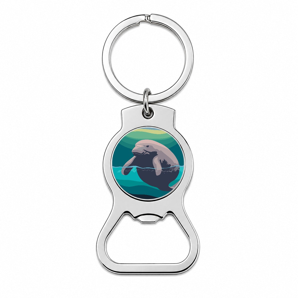 Manatee Ocean Sea Animal Bottle Opener Keychain