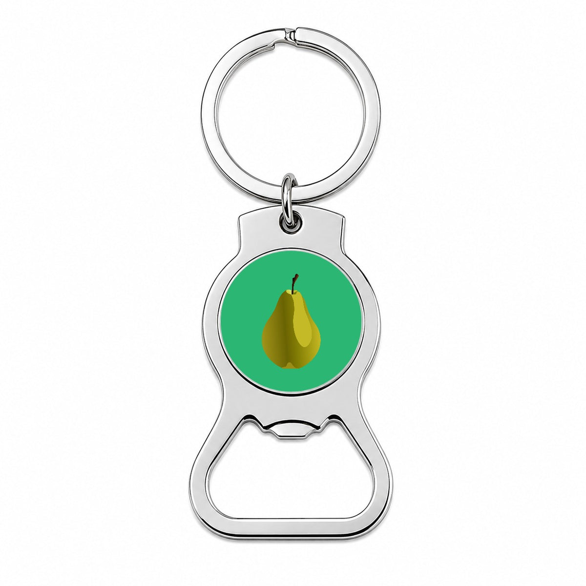 Pear Fruit Bottle Opener Keychain