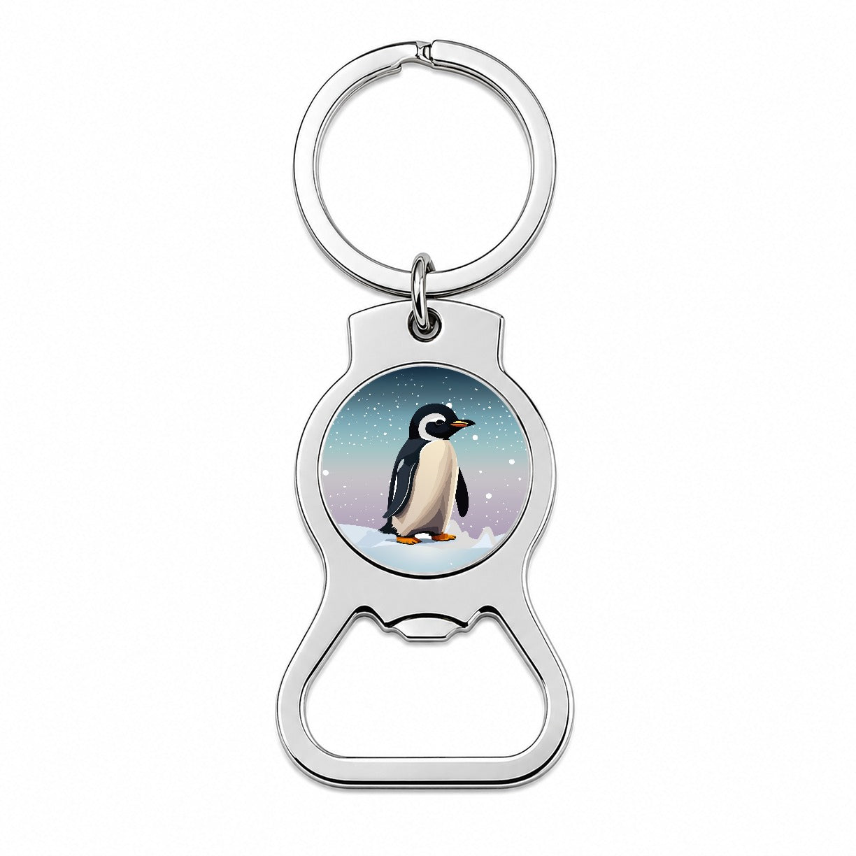 Penguin Cute Snow Bottle Opener Keychain