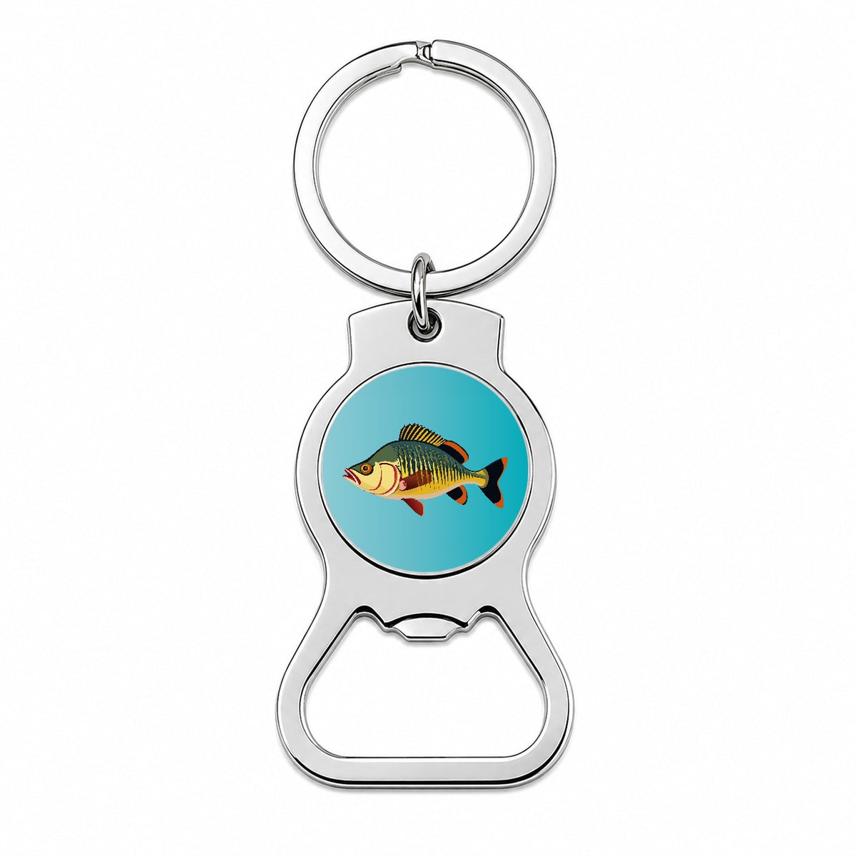 Perch Fish Colorful Fishing Bottle Opener Keychain
