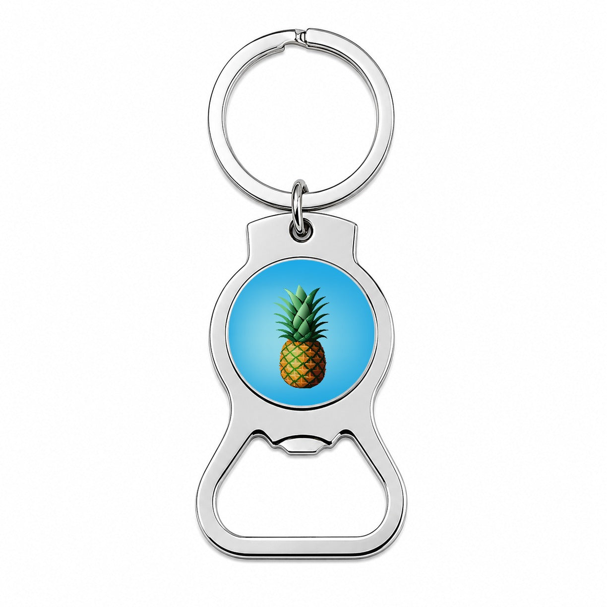 Pineapple Tropical Fruit Bottle Opener Keychain