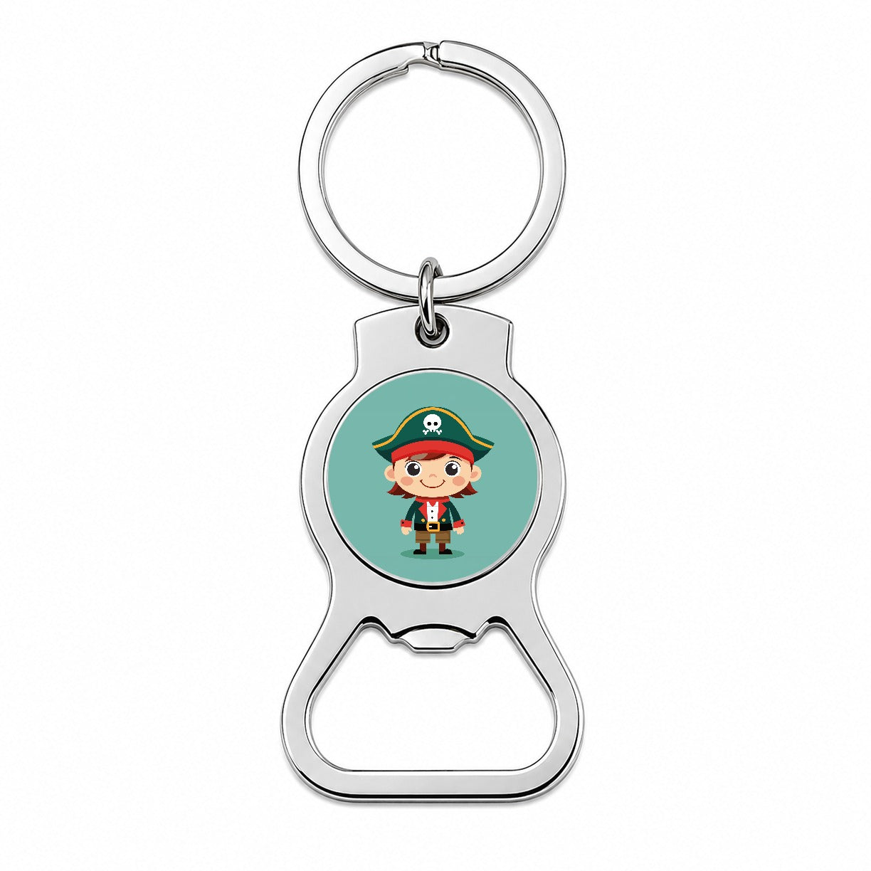 Pirate Cute Bottle Opener Keychain