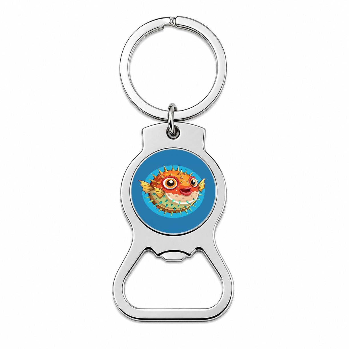 Pufferfish Cute Bottle Opener Keychain