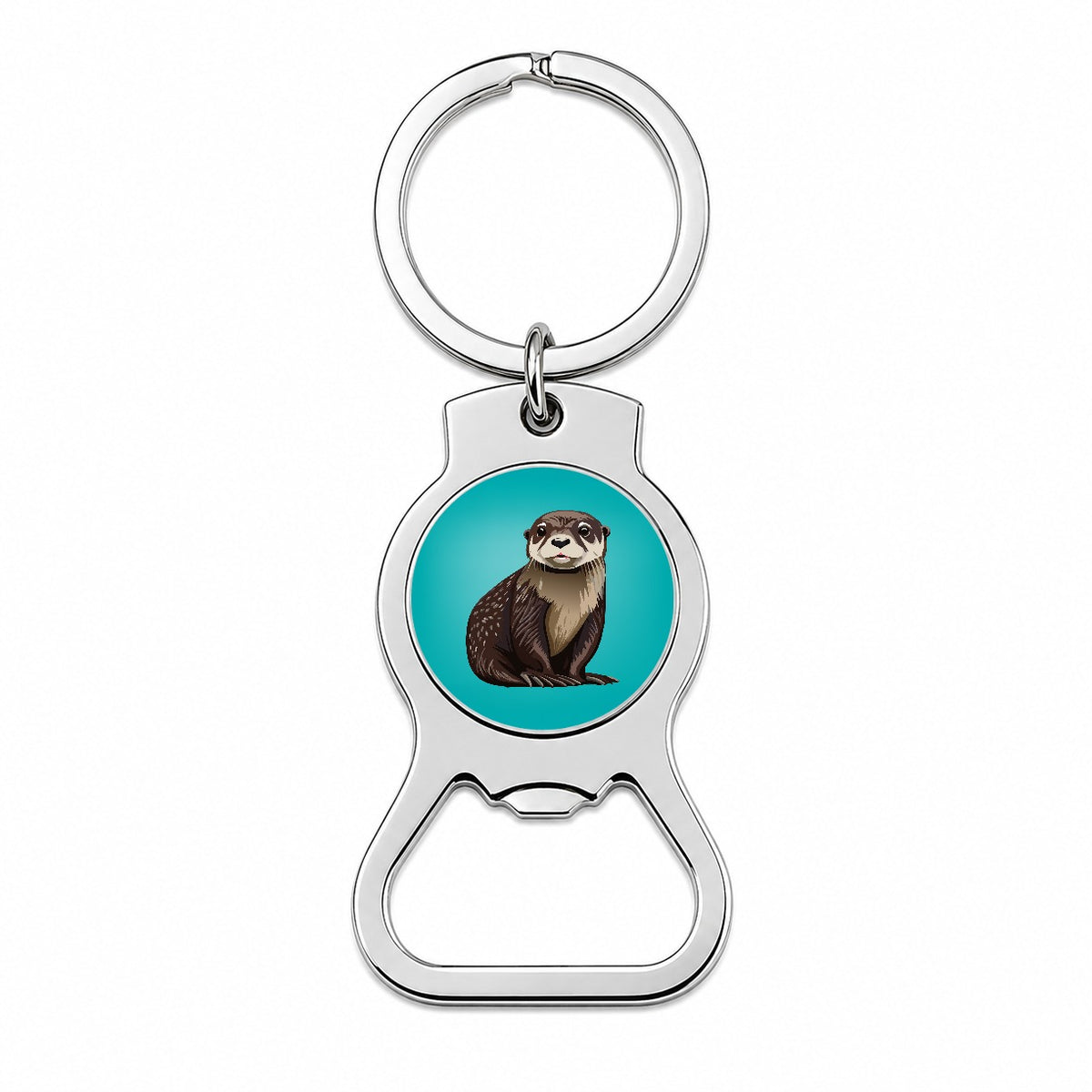 Sea Otter Cute Ocean Animal Bottle Opener Keychain