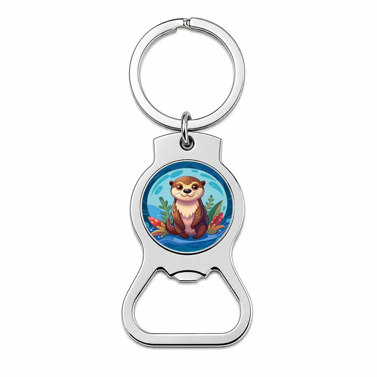 Sea Otter Cute Bottle Opener Keychain
