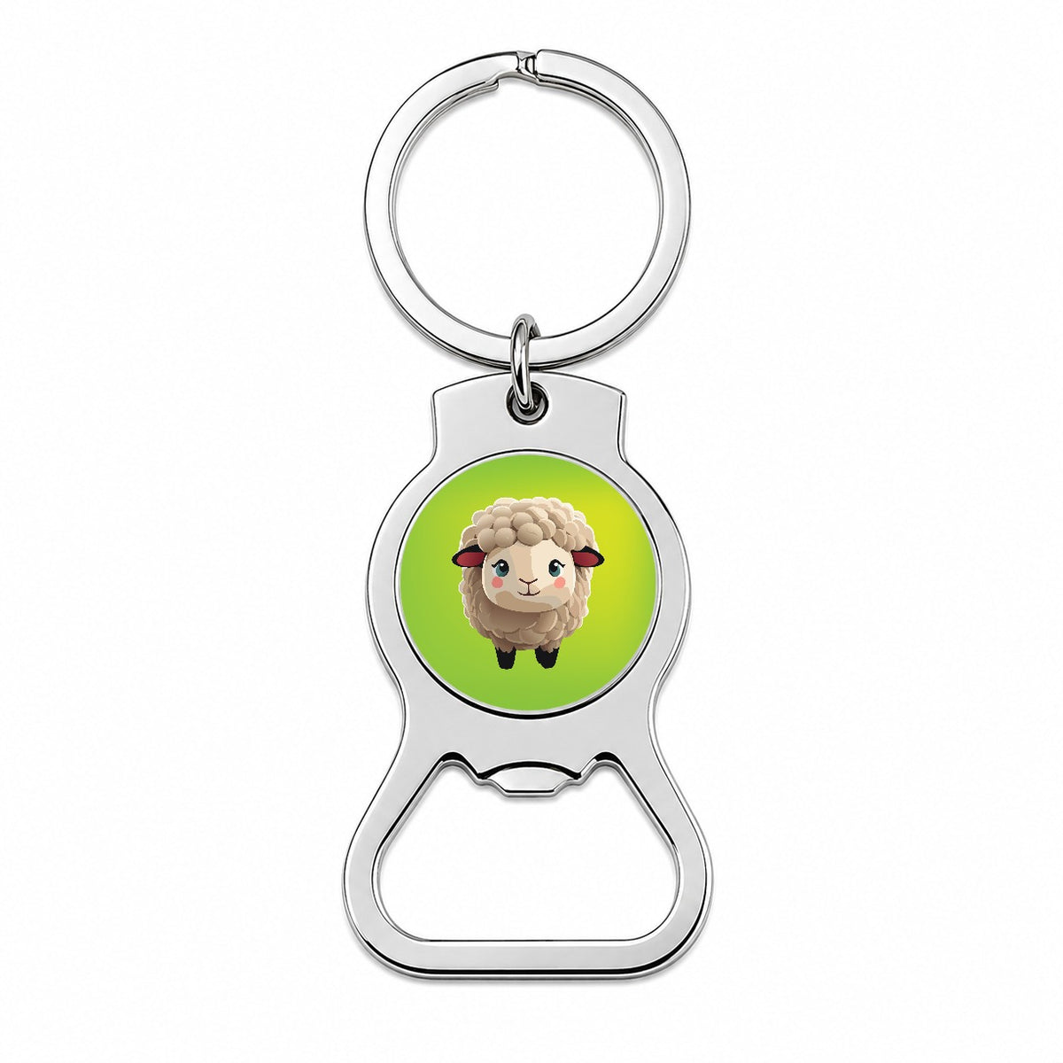Sheep Chibi Standing Bottle Opener Keychain