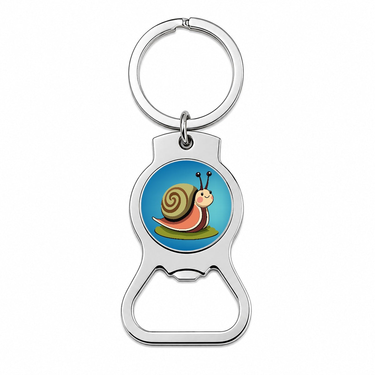 Snail Cute Funny Bottle Opener Keychain
