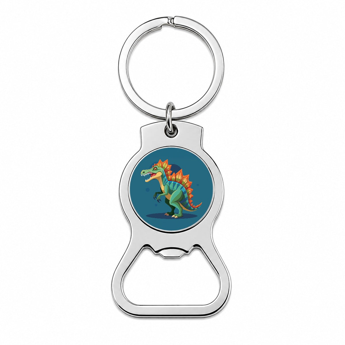 Spinosaurus Dinosaur Bottle Opener Keychain