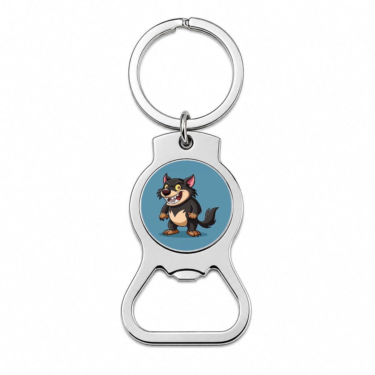 Tasmanian Devil Australian Animal Funny Bottle Opener Keychain