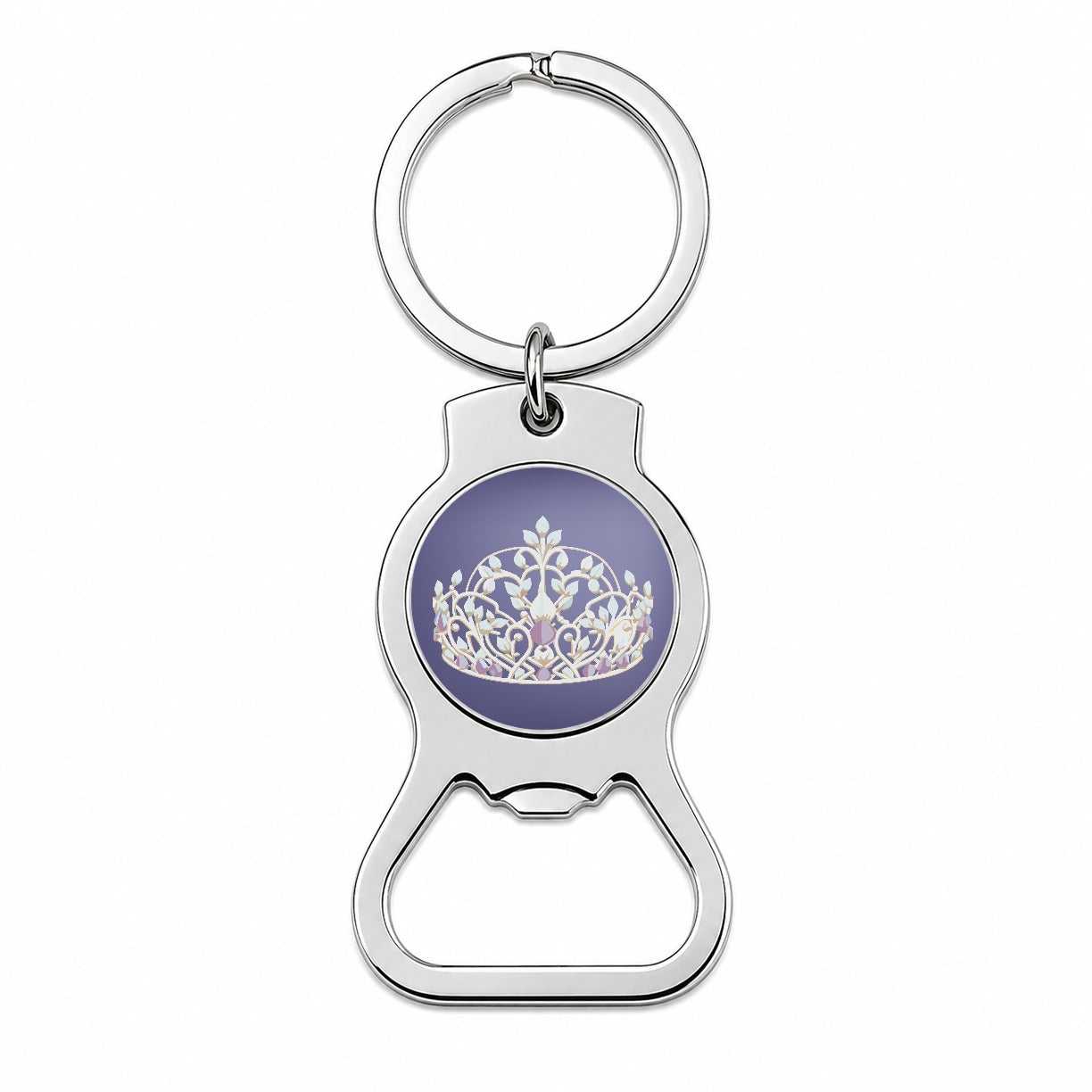 Tiara Princess Queen Royalty Bottle Opener Keychain