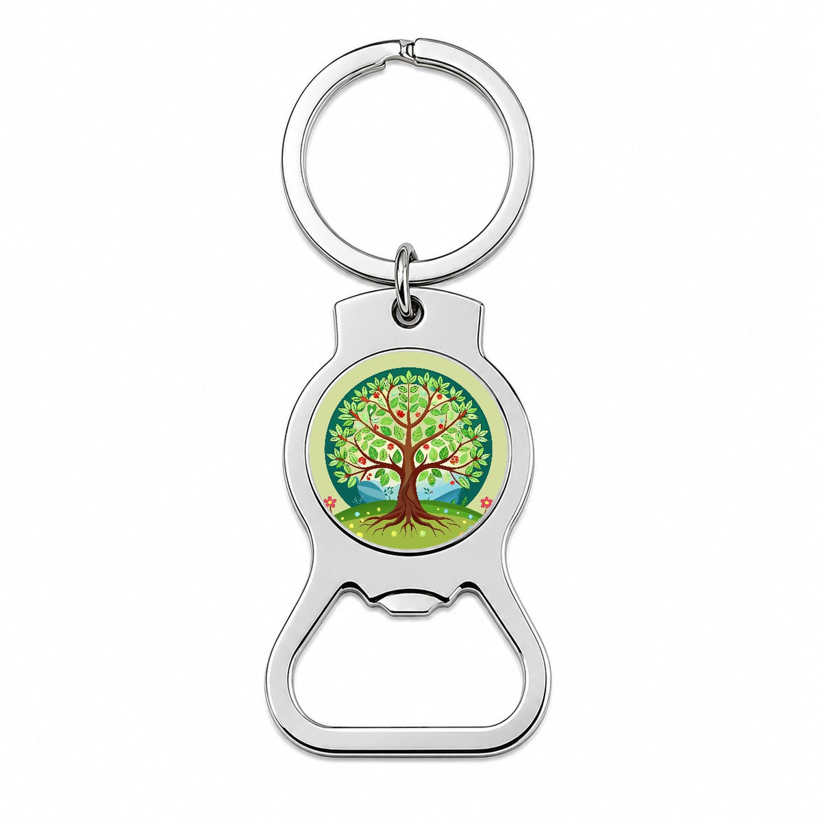 Tree of Life Colorful Bottle Opener Keychain