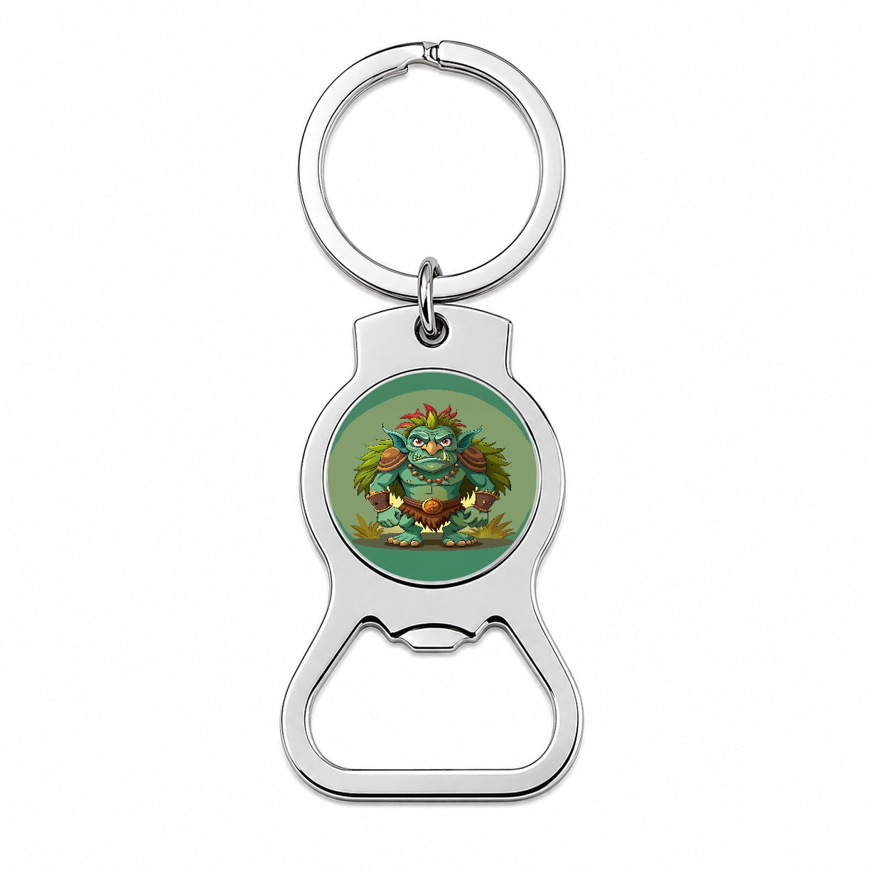 Troll Ogre Ugly Bottle Opener Keychain