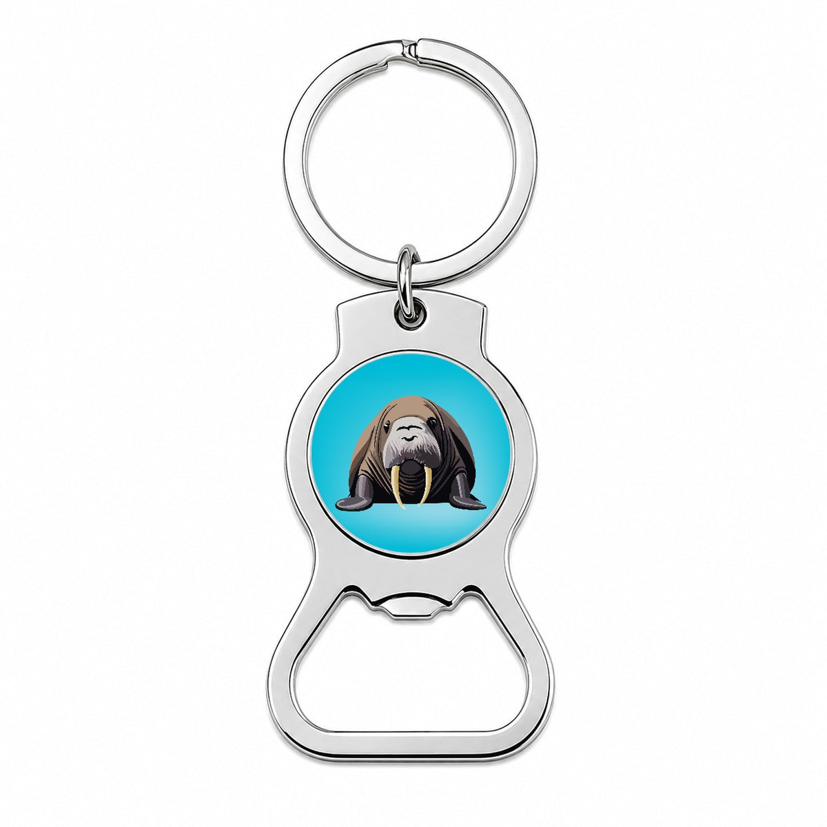 Walrus Sea Ocean Animal Bottle Opener Keychain