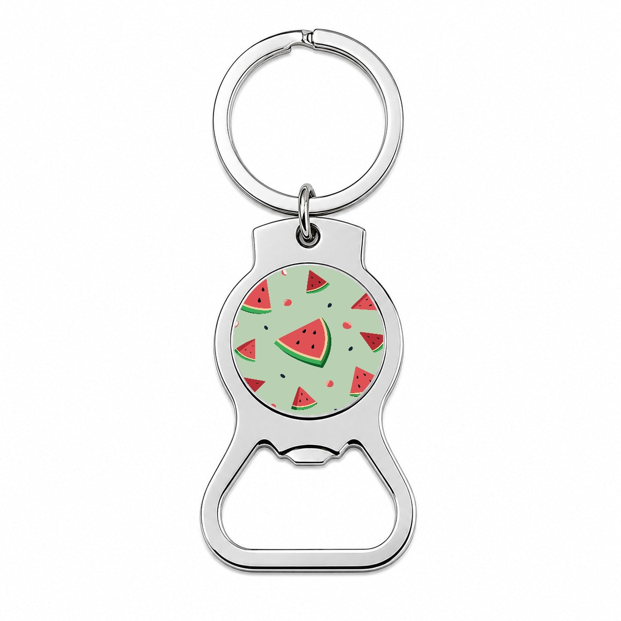 Watermelon Scattered Fruit Bottle Opener Keychain