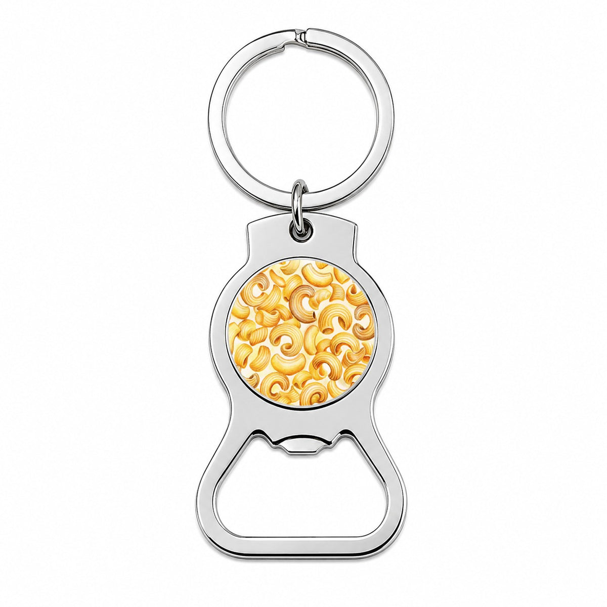 Macaroni Noodles Pasta Watercolor Bottle Opener Keychain