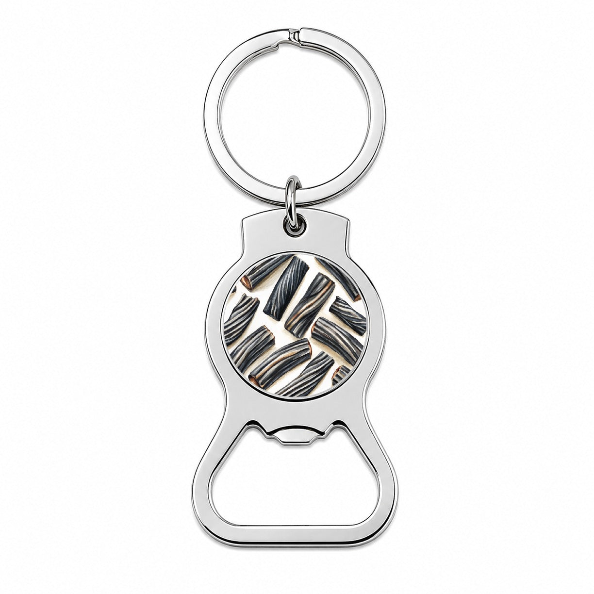 Black Licorice Bottle Opener Keychain