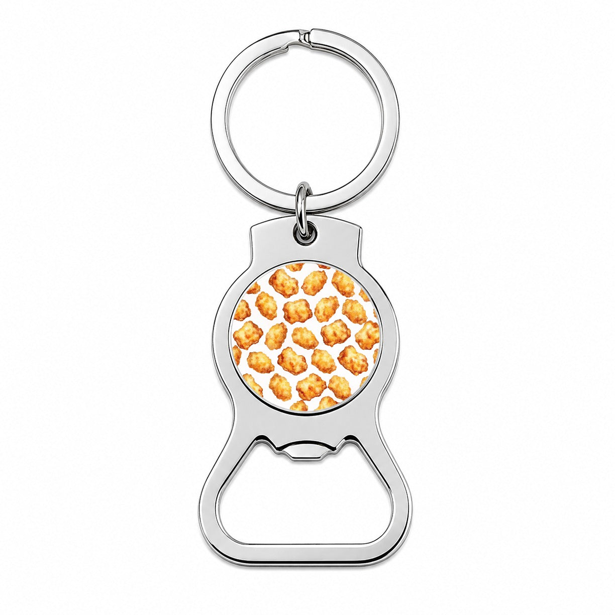 Chicken Nuggets Funny Bottle Opener Keychain