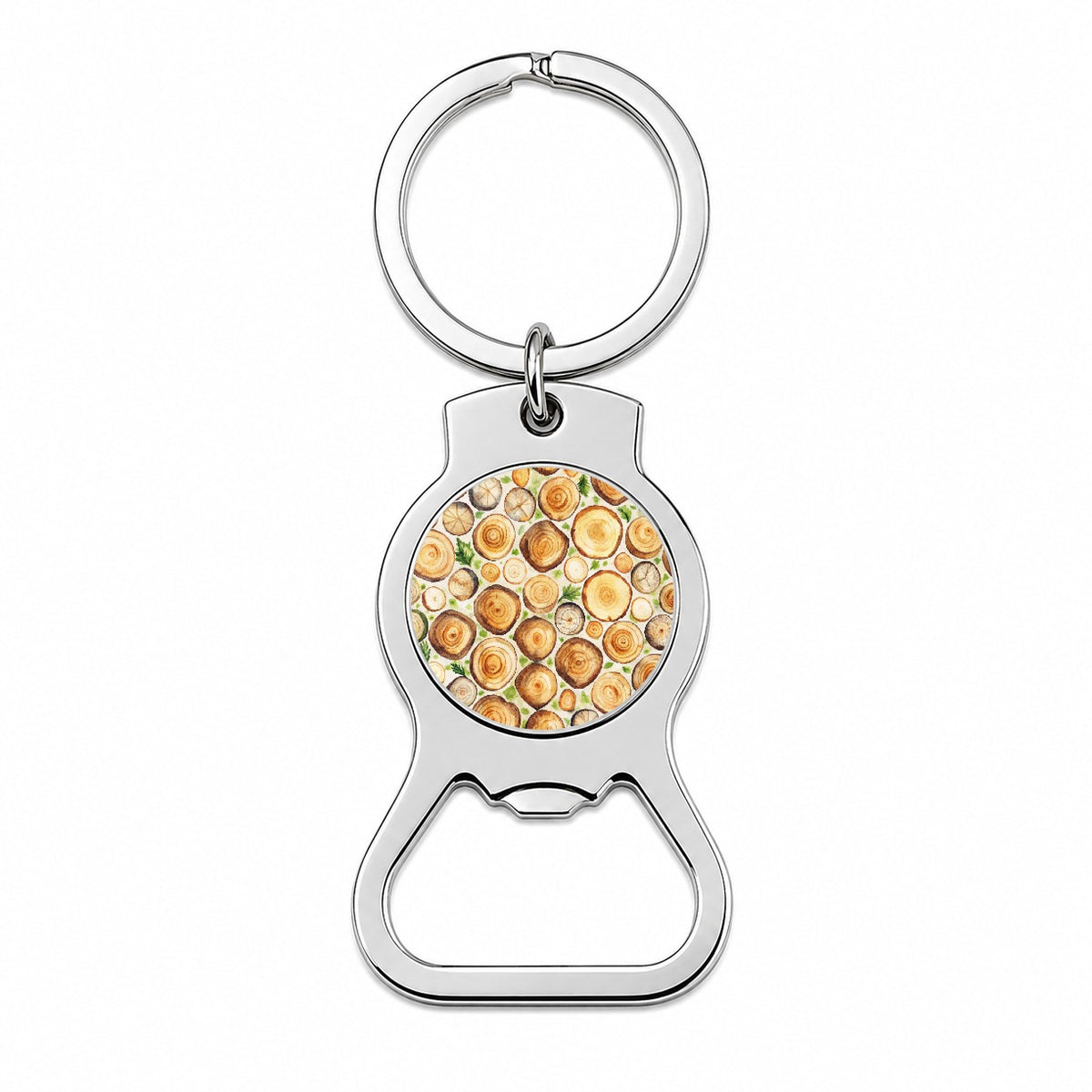 Lots Of Logs Bottle Opener Keychain