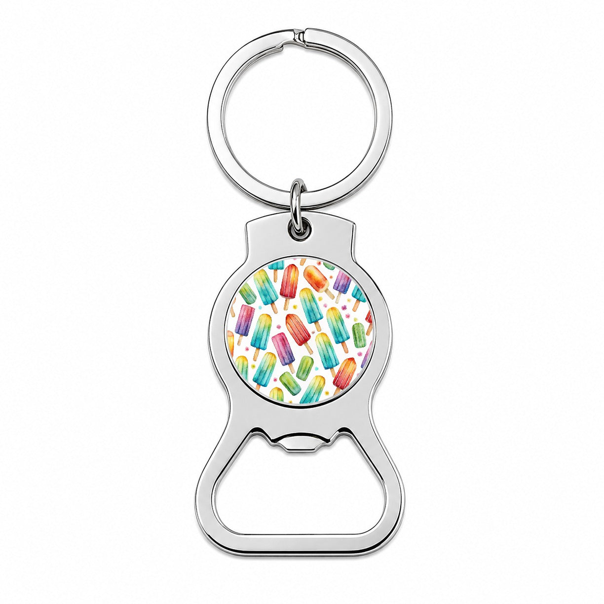 Popsicles Fun Colorful Bottle Opener Keychain