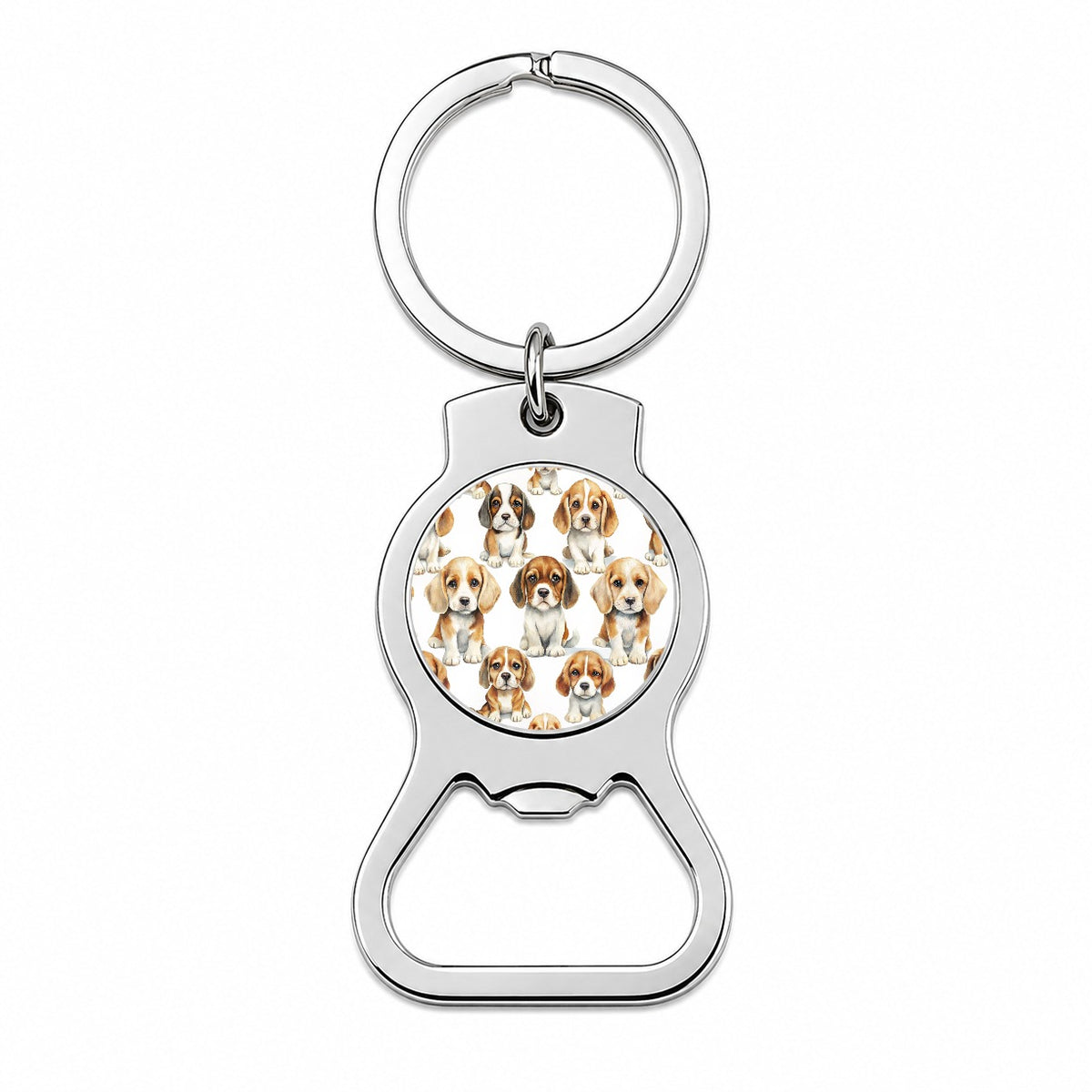 Adorable Puppies Dogs Bottle Opener Keychain
