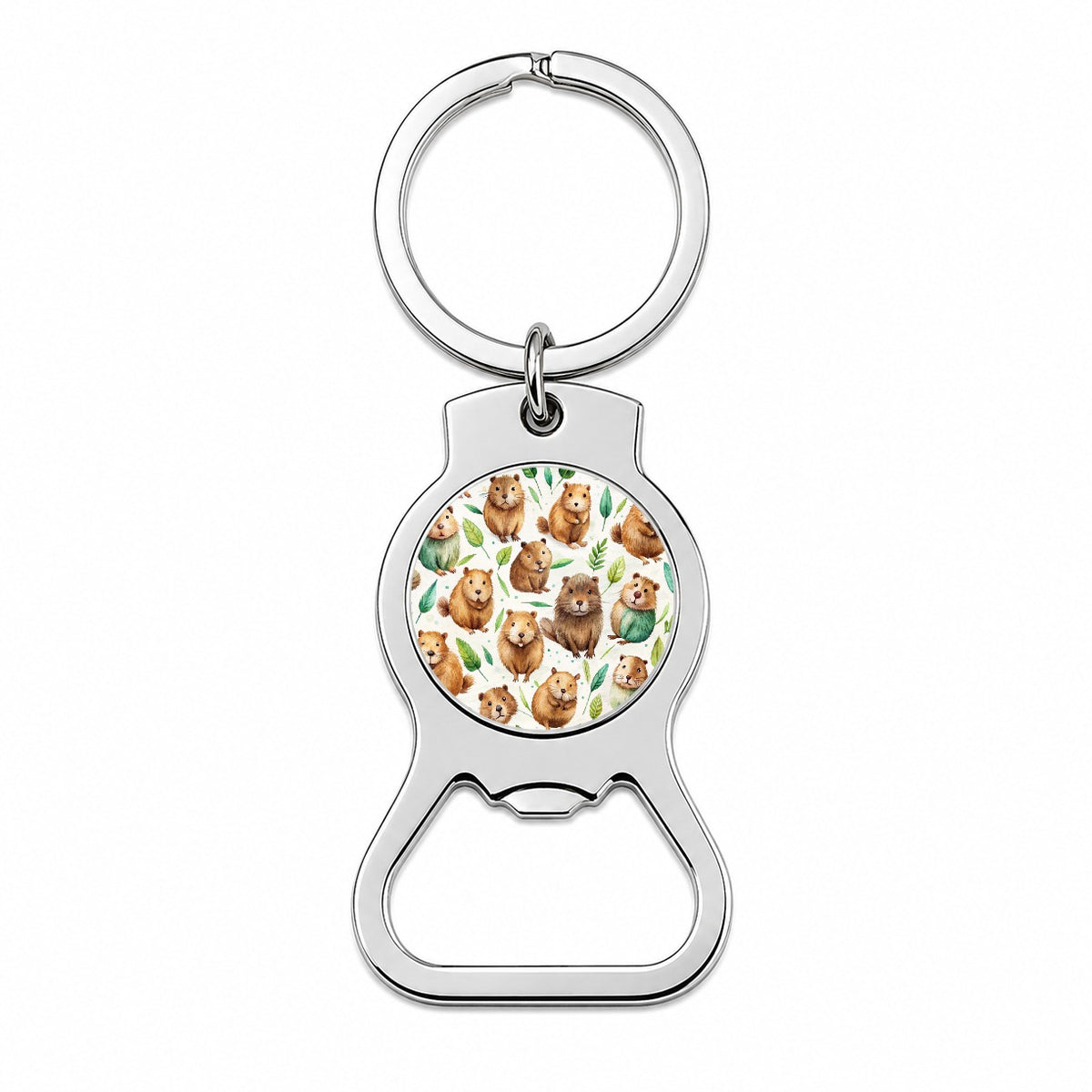 Lots Of Sweet Beavers Bottle Opener Keychain