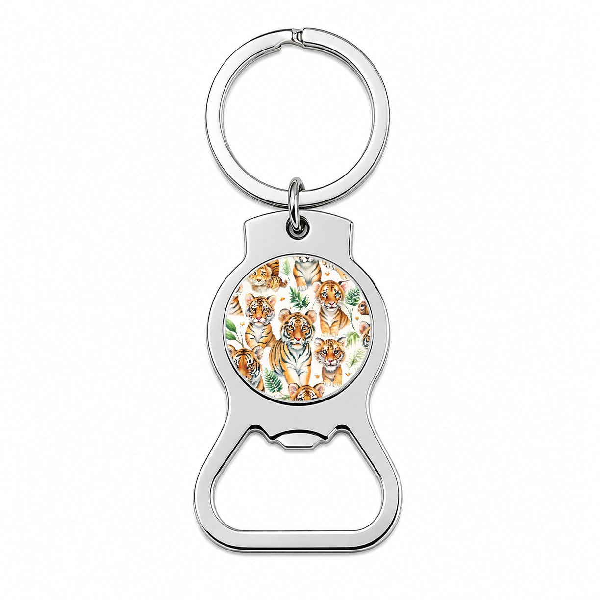 Lots Of Sweet Bengal Tigers Bottle Opener Keychain