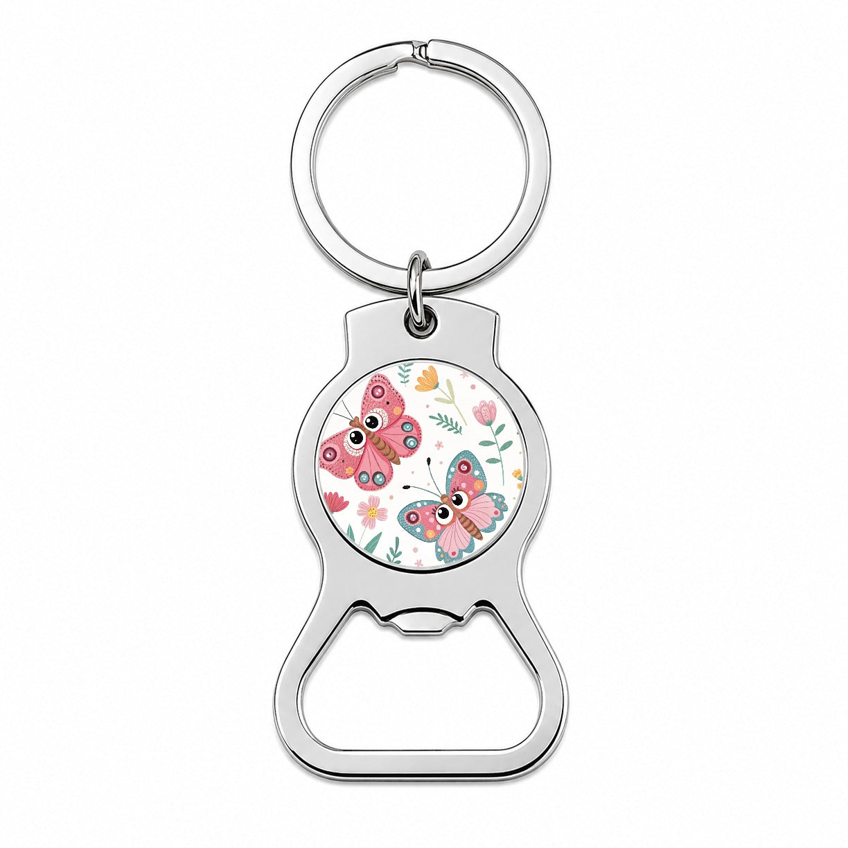 Adorable Butterflies Bottle Opener Keychain