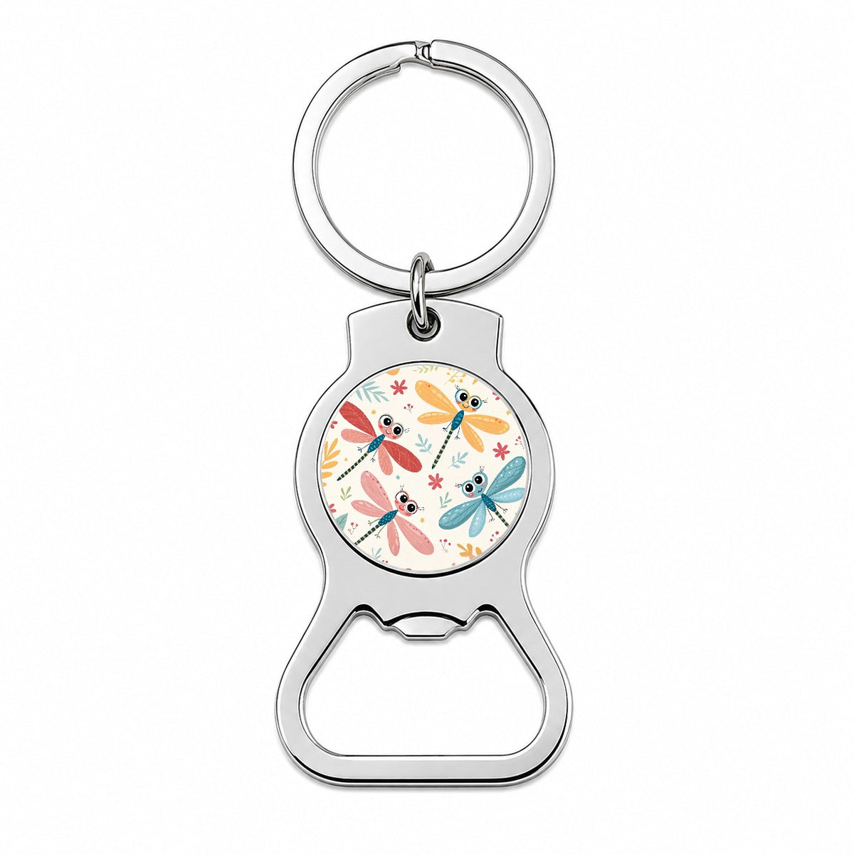Cute Dragonflies Bottle Opener Keychain