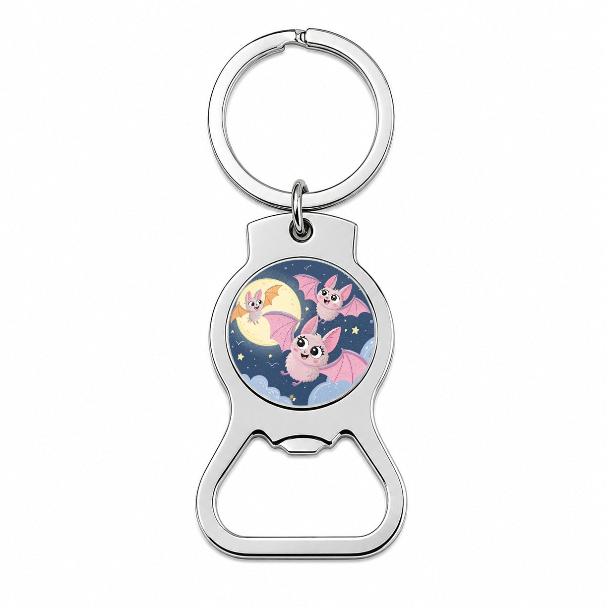 Kawaii Bats Bottle Opener Keychain