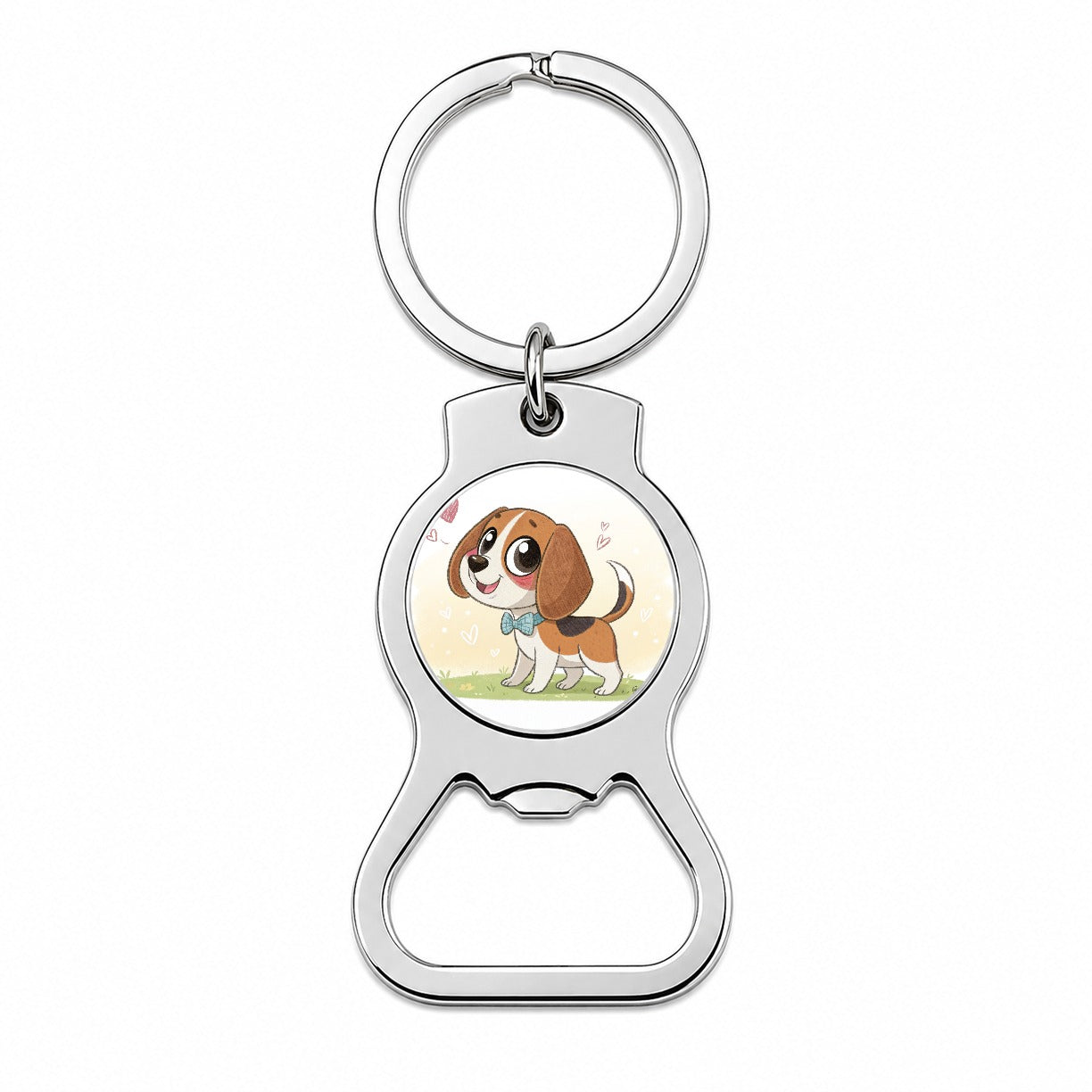 Kawaii Beagle Dog Bottle Opener Keychain