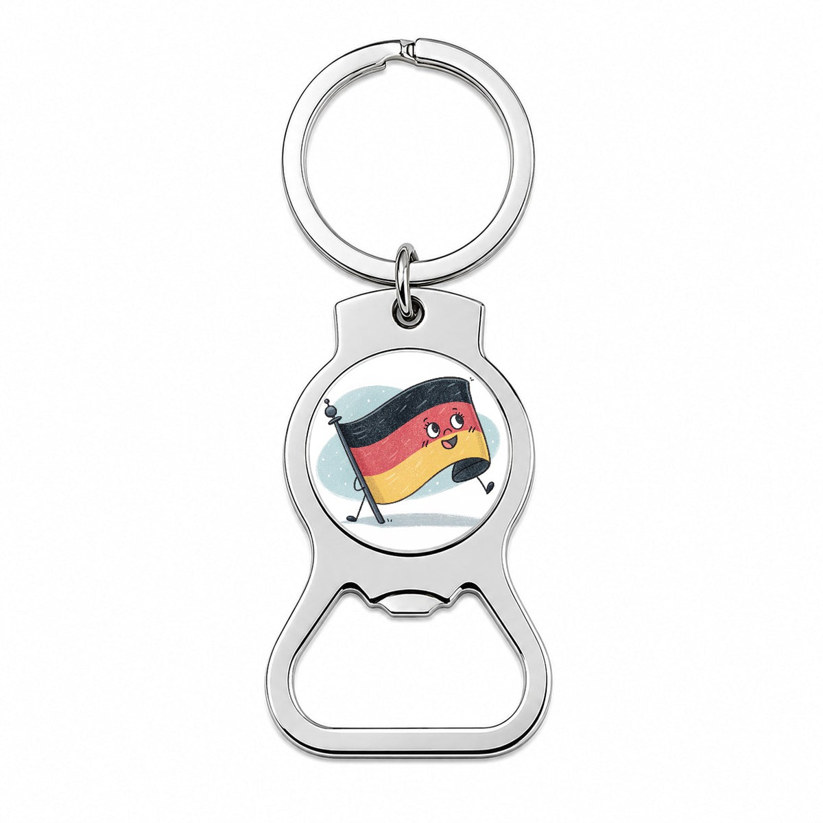 Kawaii Germany Flag Bottle Opener Keychain