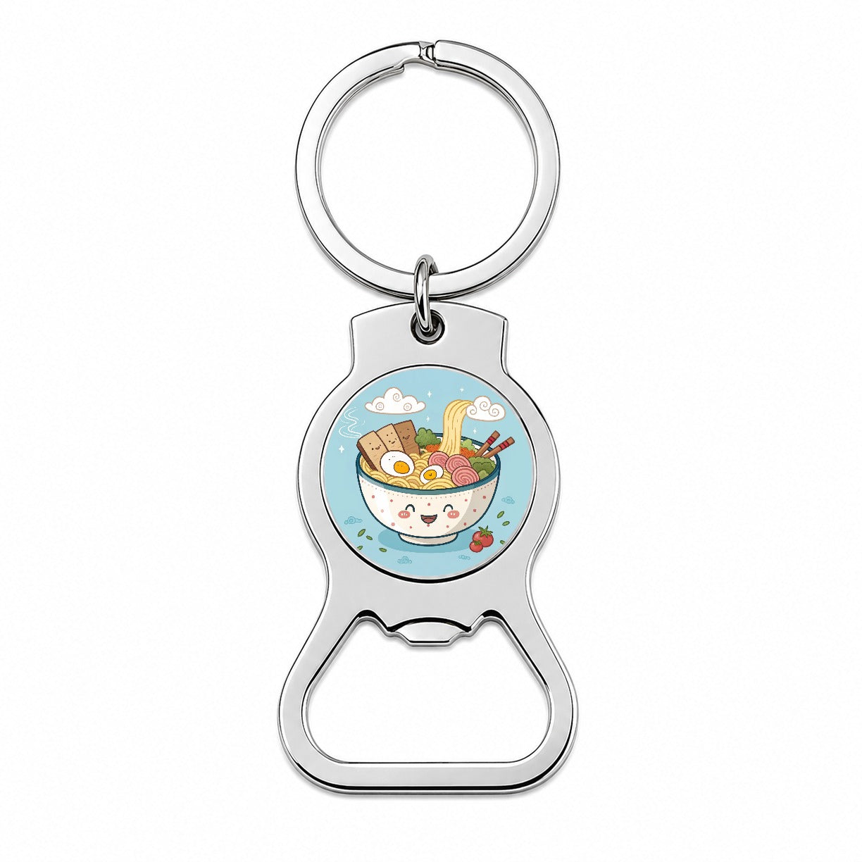 Kawaii Ramen Noodles Bottle Opener Keychain